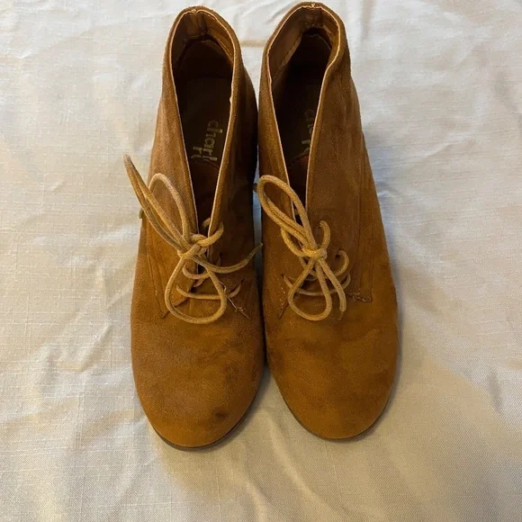 Charlotte Russe Suade Lace-Up Booties - Picture 2 of 7